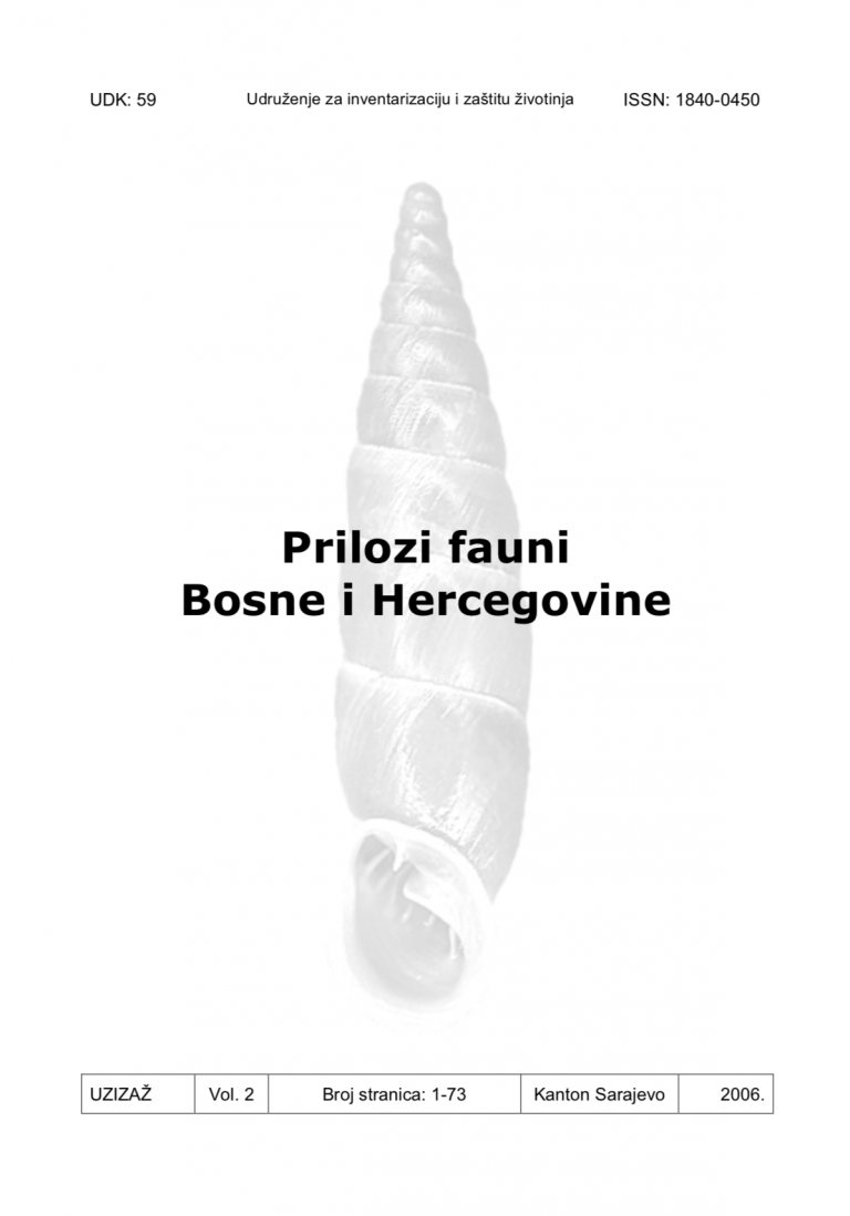 Prilozi fauni Bosne i Hercegovine Vol. 2